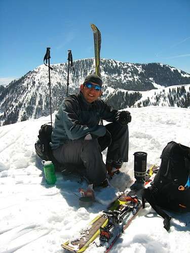 Enjoying Ramen Noodles at 10,000 ft. in Utah's Oquirrh Range - Original Jetboil PCS Kendall Card Enjoying Ramen Noodles at 10,000 ft. in Utah's Oquirrh Range