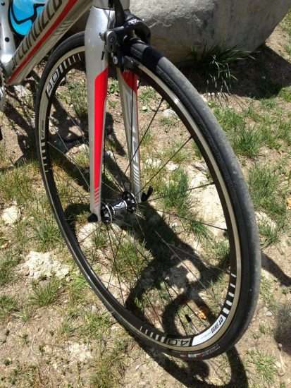 DT Swiss Axis 4.0 Wheelset on the Tarmac SL4 Expert