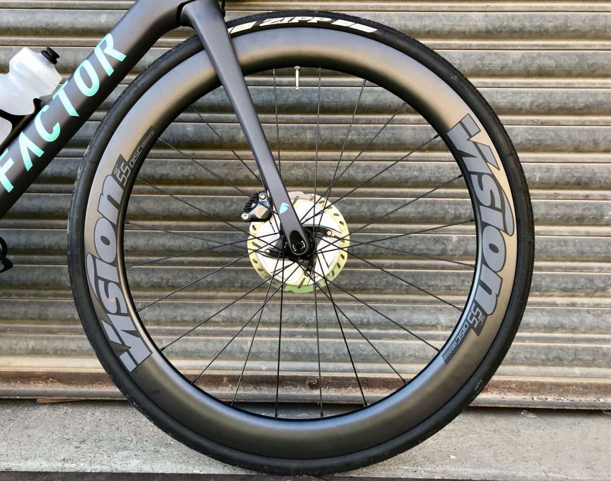 vision sc55 carbon clincher disc road wheelset