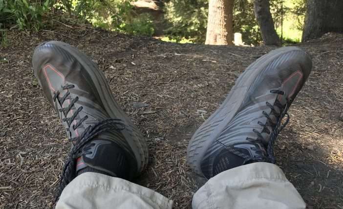 Hoka One One Speedgoat Mid GTX 2 Review - Mid-hike Break