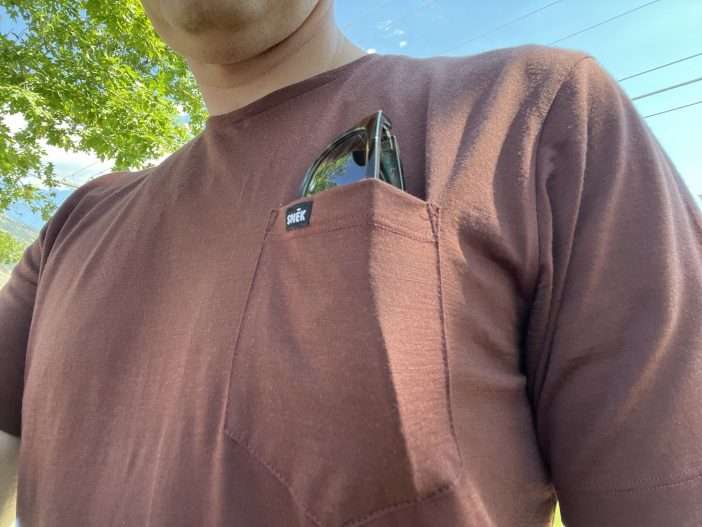 Snek Cycling Dry Creek Pocket Merino Tee - Sunglass Pocket